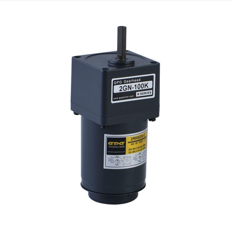 MOTEUR ÉLECTRIQUE de VITESSE À C.A. de la BOÎTE DE VITESSE YN60-6 60JB3-200G8L de VITESSE CONSTANTE de 60mm 6W 2RK6GN-C 2GN3-200K