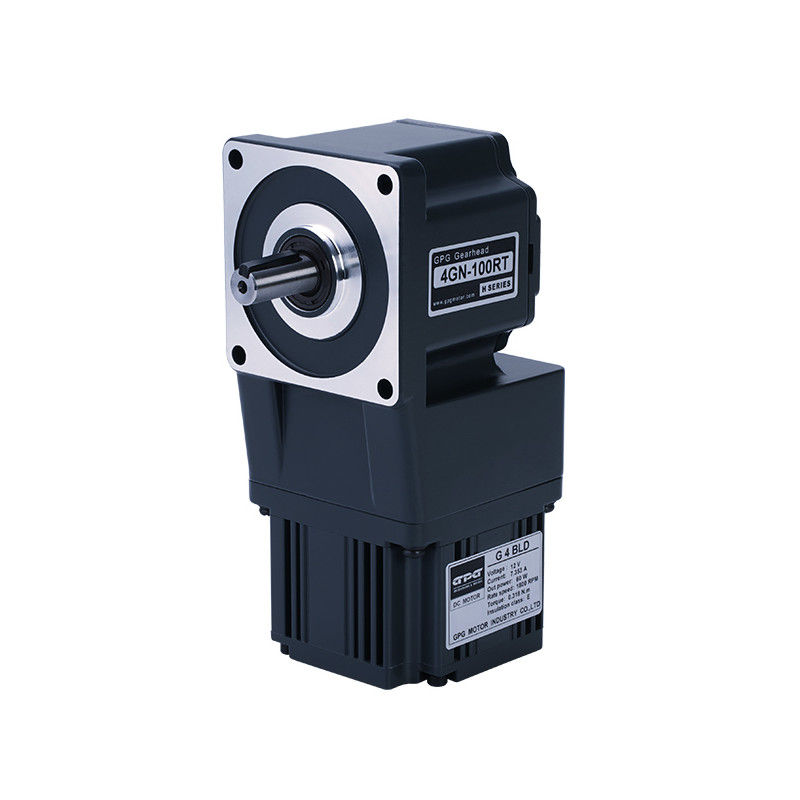 le VER À ANGLE DROIT PARALLÈLE SANS BROSSE GPG de C.C 2GN 3GN 4GN 5GU 6GU du MOTEUR 12V 24V 1800RPM 3000RPM de VITESSE de 90W BLDC A EMBRAYÉ le MOTEUR