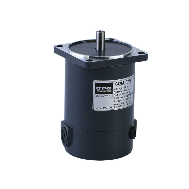 le C.C ÉLECTRIQUE de BRIDE de PLACE du MOTEUR 60MM 12V 24V de C.C 20W CIRCULE EN VOITURE le MOTEUR de C.C de BROSSE d'AXE de CLÉ d'AXE du ROND 1800 3200RPM